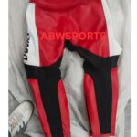 Ducati C6 Red & White Leather Suit (4)
