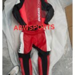 Ducati C6 Red & White Leather Suit (4)